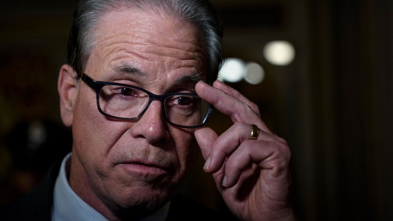 Sen. Mike Braun, an Indiana Republican, is seen in January 2020. Braun was one of 11 Republican senators to vote against a $40 billion aid package to Ukraine but he told CNN after the vote he supported Finland and Sweden's efforts to join NATO. 