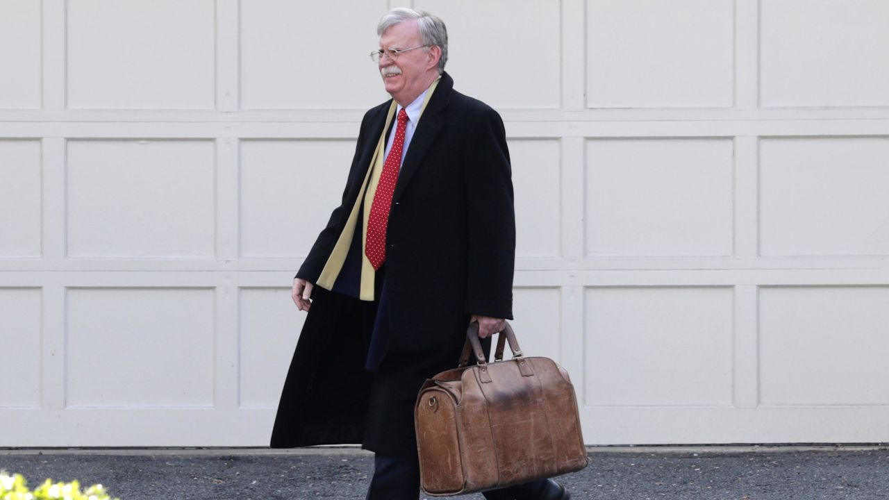 Former National security adviser John Bolton leaves his home in Bethesda, Md. Tuesday, January 28, 2020.