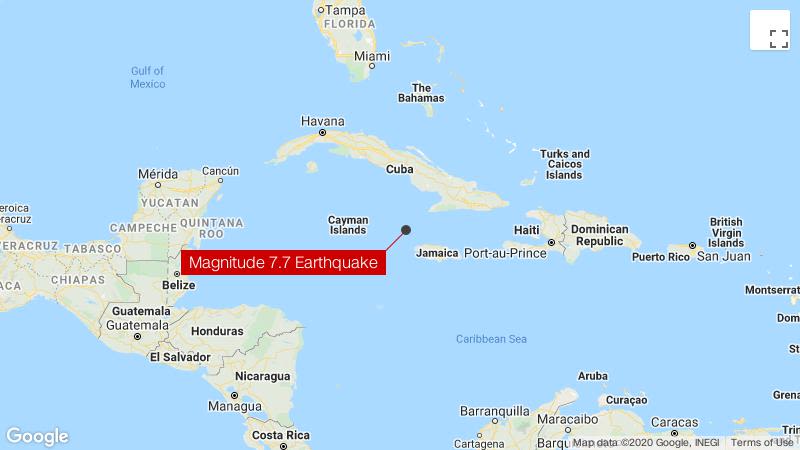 7.7 earthquake hits off coast of Jamaica felt in Miami