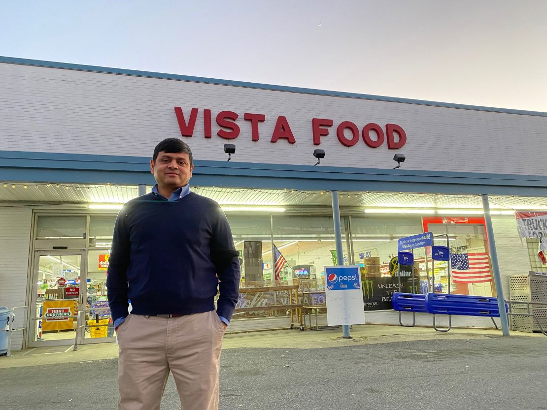 Amit Patel, the owner of Vista Food in Virginia, says cuts to SNAP will have a "devastating effect" on his business.