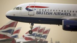 FILE: A passenger aircraft operated by British Airways, a unit of International Consolidated Airlines Group SA (IAG), lands at London Heathrow Airport in London, U.K., on Monday, Dec. 24, 2018. IAG SA Chief Executive Officer Willie Walsh is to retire after 15 years in charge of the airline group and predecessor British Airways, to be replaced by Luis Gallego, currently head of the groups Spanish Iberia arm. Walsh, 58, will stand down from the CEO role and the IAG board on March 26 and formally retire at the end of June, IAG said in a statement Thursday. Photographer: Jason Alden/Bloomberg via Getty Images