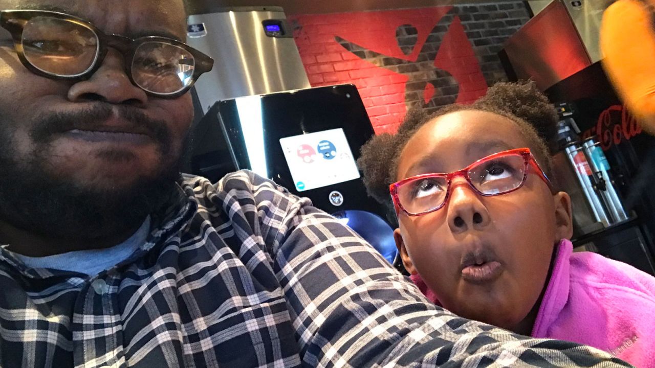 Khalil Jamal with his daughter Nyla.