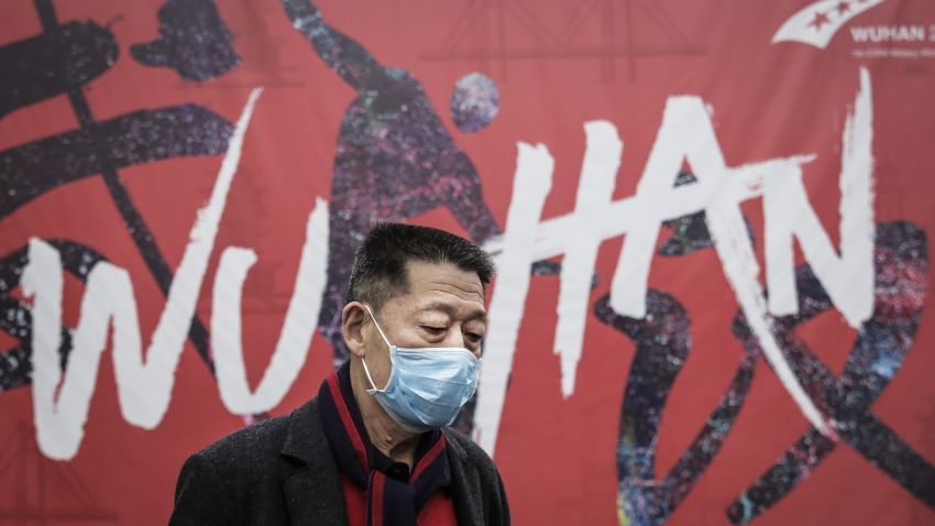 WUHAN, CHINA - JANUARY 22:  (CHINA OUT) A man wears a mask while walking in the street on January 22, 2020 in Wuhan, Hubei province, China. A new infectious coronavirus known as "2019-nCoV" was discovered in Wuhan as the number of cases rose to over 400 in mainland China. Health officials stepped up efforts to contain the spread of the pneumonia-like disease which medicals experts confirmed can be passed from human to human. The death toll has reached 17 people as the Wuhan government issued regulations today that residents must wear masks in public places. Cases have been reported in other countries including the United States, Thailand, Japan, Taiwan, and South Korea.  (Photo by Getty Images)