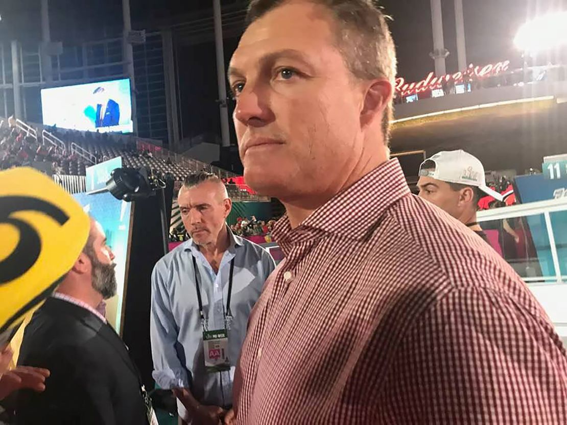 CNN's John Lynch got this picture of the 49ers' Lynch at Opening Night at Marlins Park on Monday.