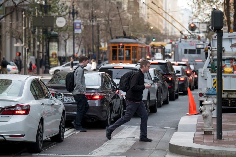 San Francisco s hallmark Market Street is now car free CNN