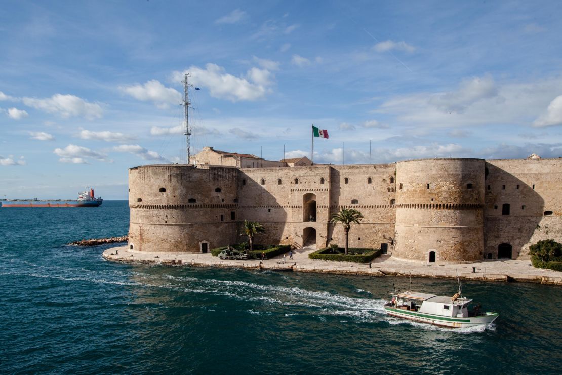 The coastal city of Taranto, Italy, home to the impressive Castello Aragonese, pictures, is offering up homes for a little over $1