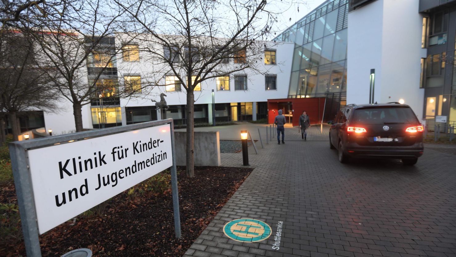The children's wing of the University Hospital in Ulm, southern Germany, on Wednesday.