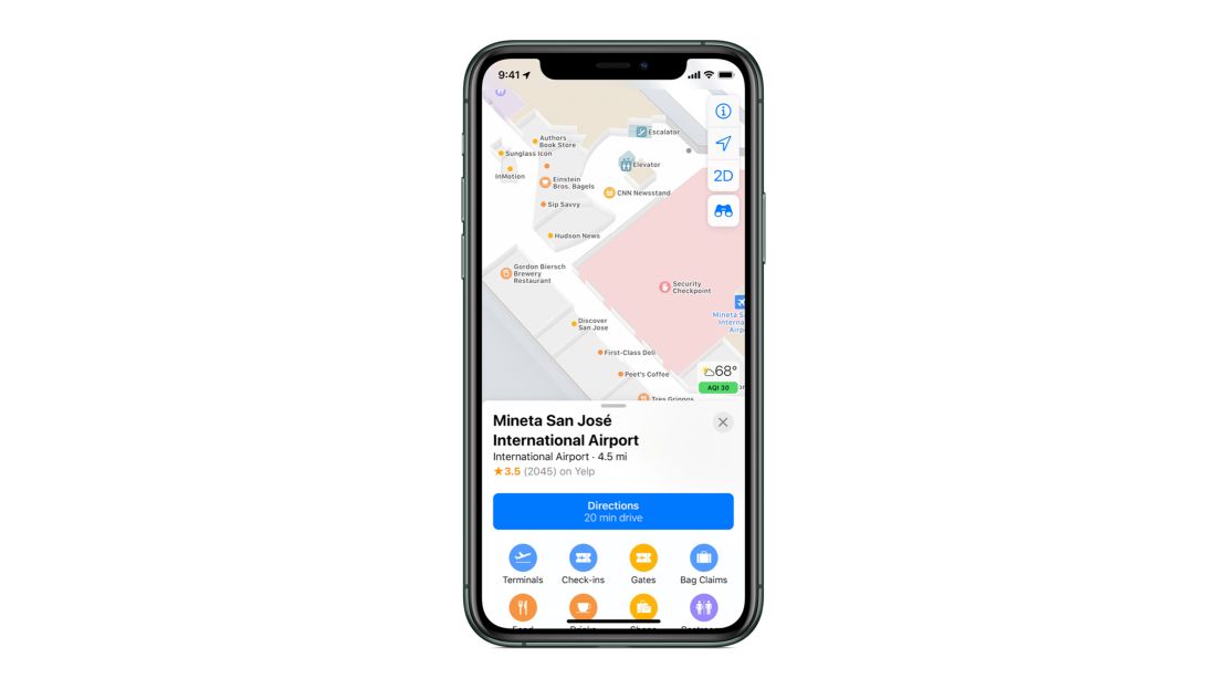 underscored apple maps indoor