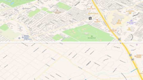 underscored apple maps before after