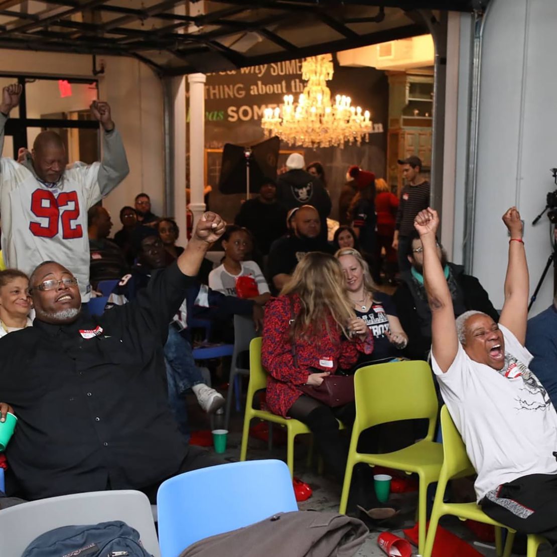 Volunteers and guests enjoy the Super Soul Party on February 3, 2019, in New York.