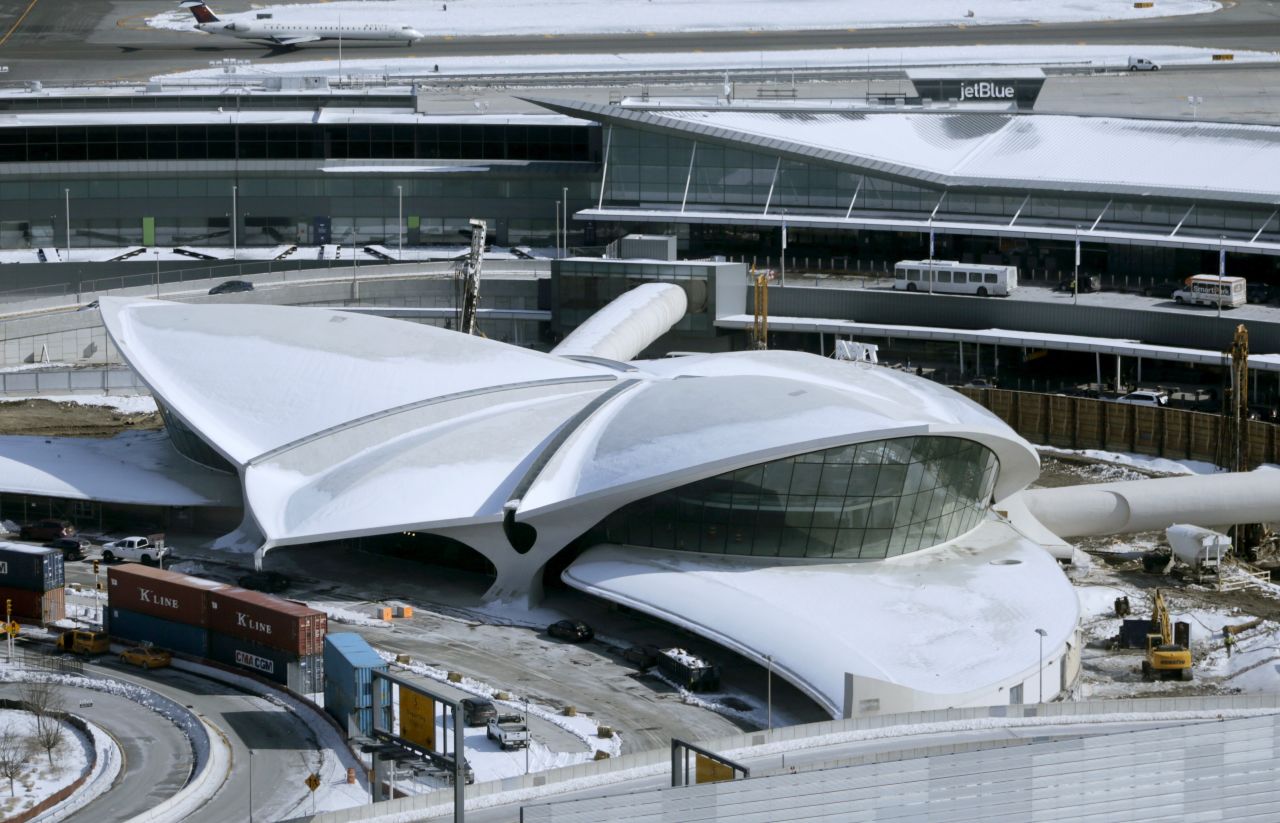 The TWA Terminal is seen at John F. Kennedy International Airport in New York in 2017 before its overhaul into a hotel.