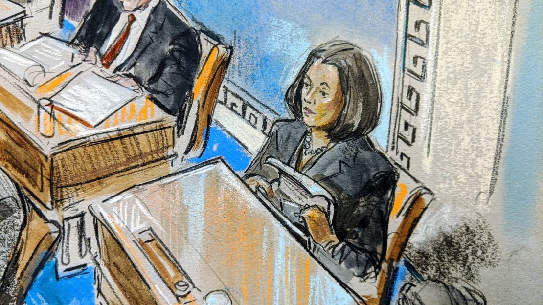 Sen. Kamala Harris, D-California, at the Senate impeachment trial on January 30, 2020