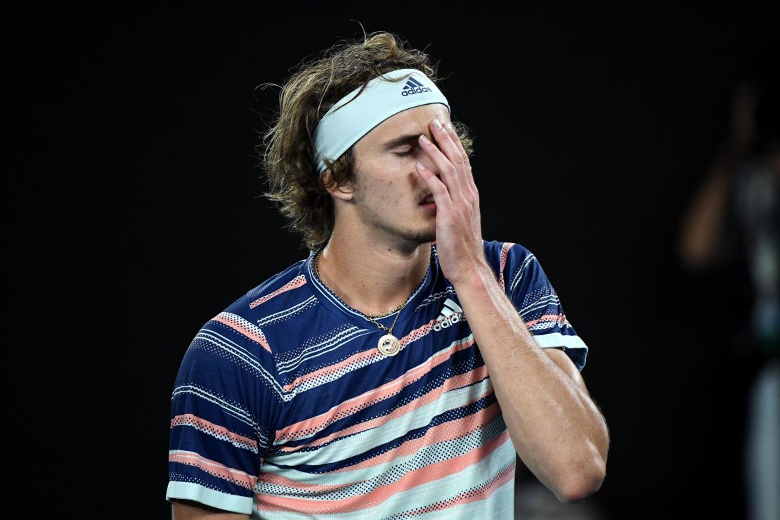 Zverev was competing in his first grand slam semifinal.
