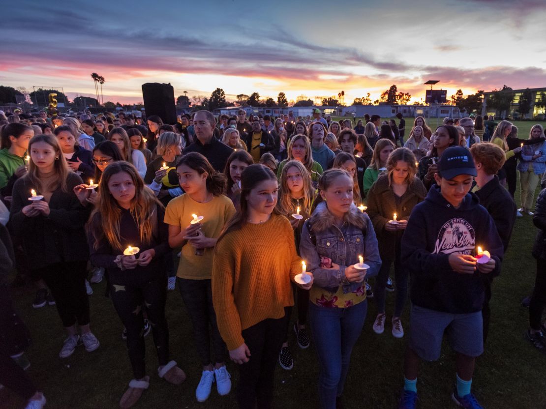 Hundreds gathered for Thursday's vigil.