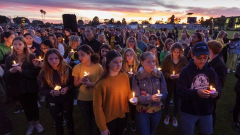 Hundreds gathered for Thursday's vigil.