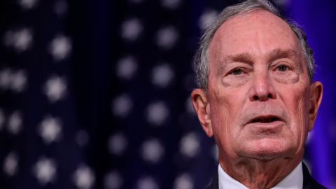 ewly announced Democratic presidential candidate, former New York Mayor Michael Bloomberg speaks during a press conference to discuss his presidential run on November 25, 2019, in Norfolk, Virginia. 