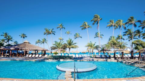 Get four nights for the cost of three when you have the IHG Premier card and redeem points at properties like the Holiday Inn Resort Aruba-Beach.