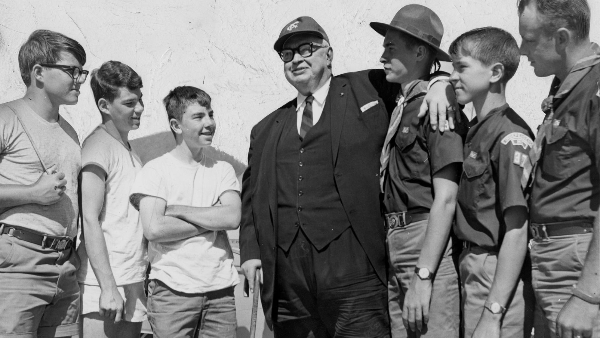 Besides serving as Kansas City's mayor, Harold Roe Bartle, center, was a Boy Scout executive known for creating the Tribe of Mic-O-Say honor program. 