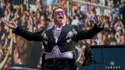 British singer-songwriter Elton John performs his Farewell Yellow Brick Road tour on Saturday during the Montreux Jazz Festival on June 29, 2019 in Montreux. (Photo by FABRICE COFFRINI / AFP)        (Photo credit should read FABRICE COFFRINI/AFP via Getty Images)