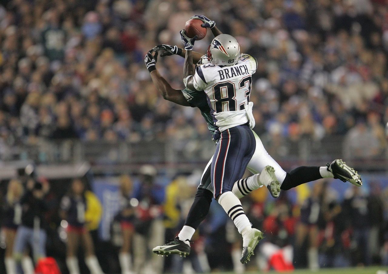 <strong>Super Bowl XXXIX (2005):</strong> The Patriots became champions for the third time in four years as they defeated Philadelphia 24-21 in Super Bowl XXXIX. This time it was wide receiver Deion Branch who won MVP. He had 11 receptions for 133 yards.