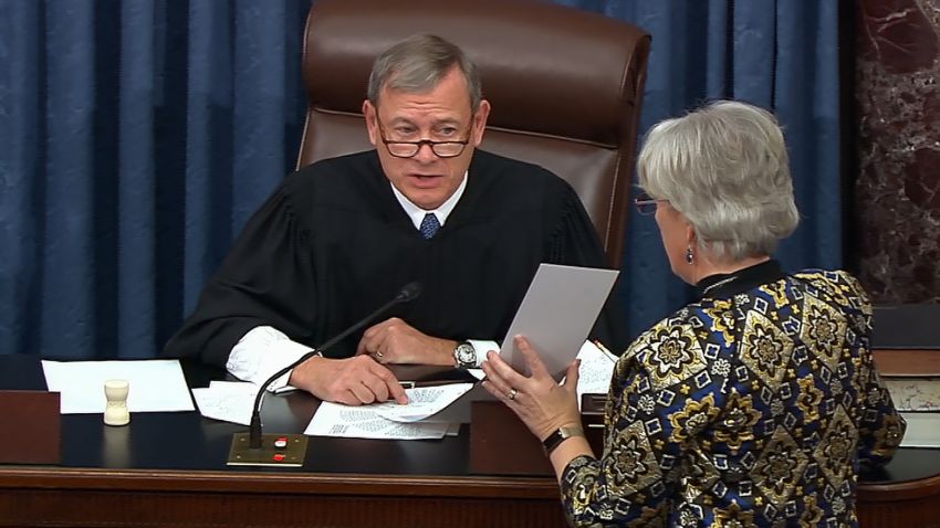 senate trial witness vote roberts