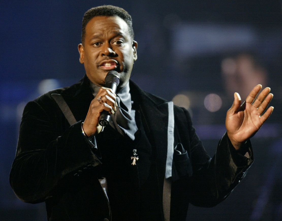 Singer Luther Vandross in Los Angeles January 9, 2002.