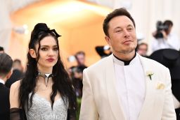Grimes and Elon Musk attend the Met's Costume Institute benefit gala in 2018.