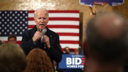 CEDAR RAPIDS, IOWA - FEBRUARY 01: Democratic presidential candidate former Vice President Joe Biden speaks during a campaign event on February 01, 2020 in Cedar Rapids, Iowa. With two days to  go before the 2020 Iowa Presidential caucuses, Joe Biden is campaigning across Iowa.  (Photo by Justin Sullivan/Getty Images)