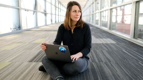 Nell Thomas, the DNC's chief technology officer and a former Facebook employee, is in Des Moines, Iowa, ahead of Monday's first-in-the-nation caucus.
