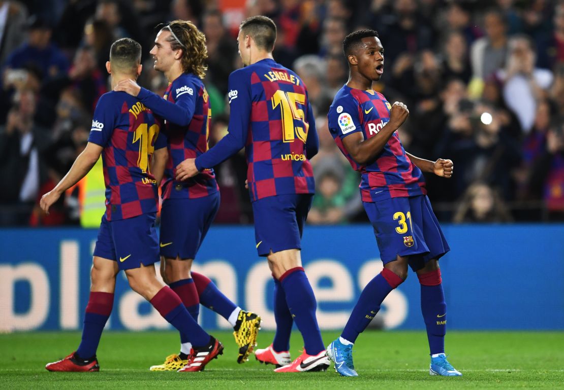 ‘This is all a dream’: Teenage star Ansu Fati gives Barcelona narrow ...