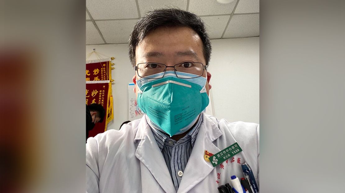 Li Wenliang, a doctor in Wuhan, was punished by police for "spreading rumors" over a message warning people against the coronavirus.