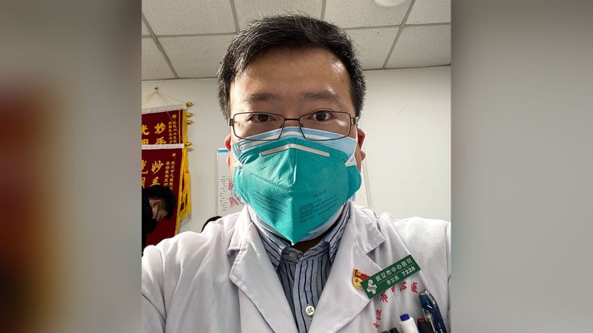 Li Wenliang, a doctor in Wuhan, was punished by police for "spreading rumors" over a message warning people against the coronavirus.