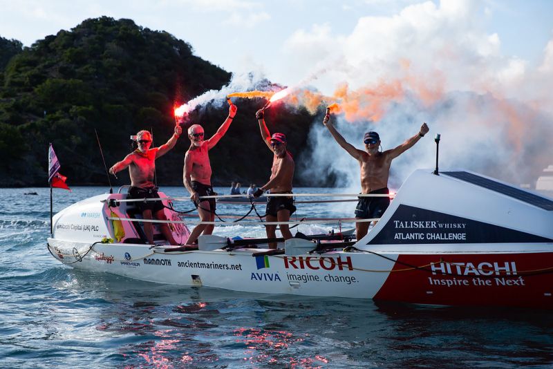 Four Ancient Mariners row across the Atlantic in record breaking