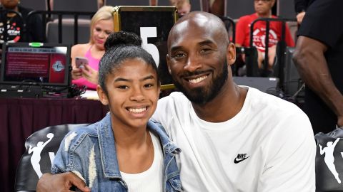 Kobe and Gianna attend the WNBA All-Star Game in 2019.