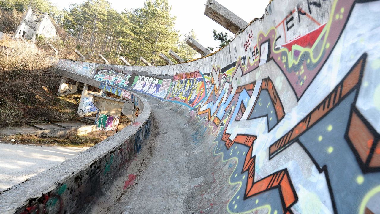 Sarajevo hosted the Winter Olympics in 1984 and many of the venues are now abandoned.