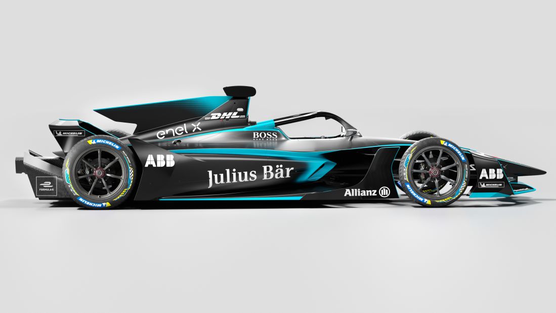 The striking new body is designed to make the car "more sleek and agile," according to Formula E founder Alejandro Agag.