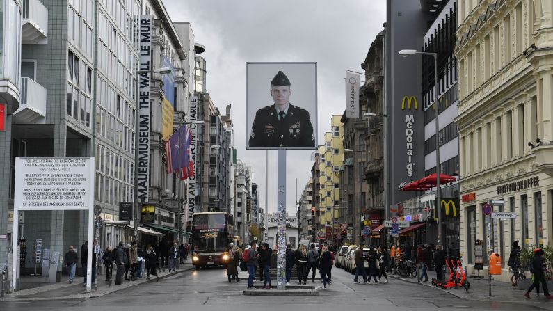 <strong>Checkpoint Charlie:</strong> Where the border of East and West Berlin once sat is now kitsch central, with fake soldiers in fake military uniforms.