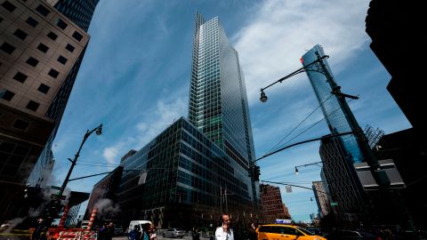 The headquarters of Goldman Sachs is pictured on April 17, 2019 in New York City.