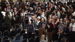 Iowa residents attend a caucus to select a Democratic nominee for president on February 03, 2020 in Des Moines, Iowa. Iowa is the first contest in the 2020 presidential nominating process with the candidates then moving on to New Hampshire.