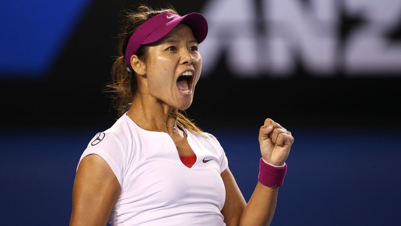 Li Na of China in Melbourne, Australia, on January 25, 2014.