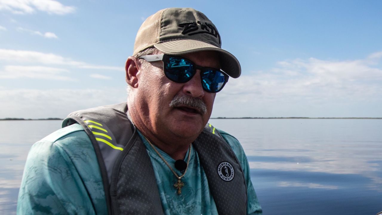 Fisherman Scott Wilson said seeing the herbicide destruction on Lake Kissimmee left him a broken man.