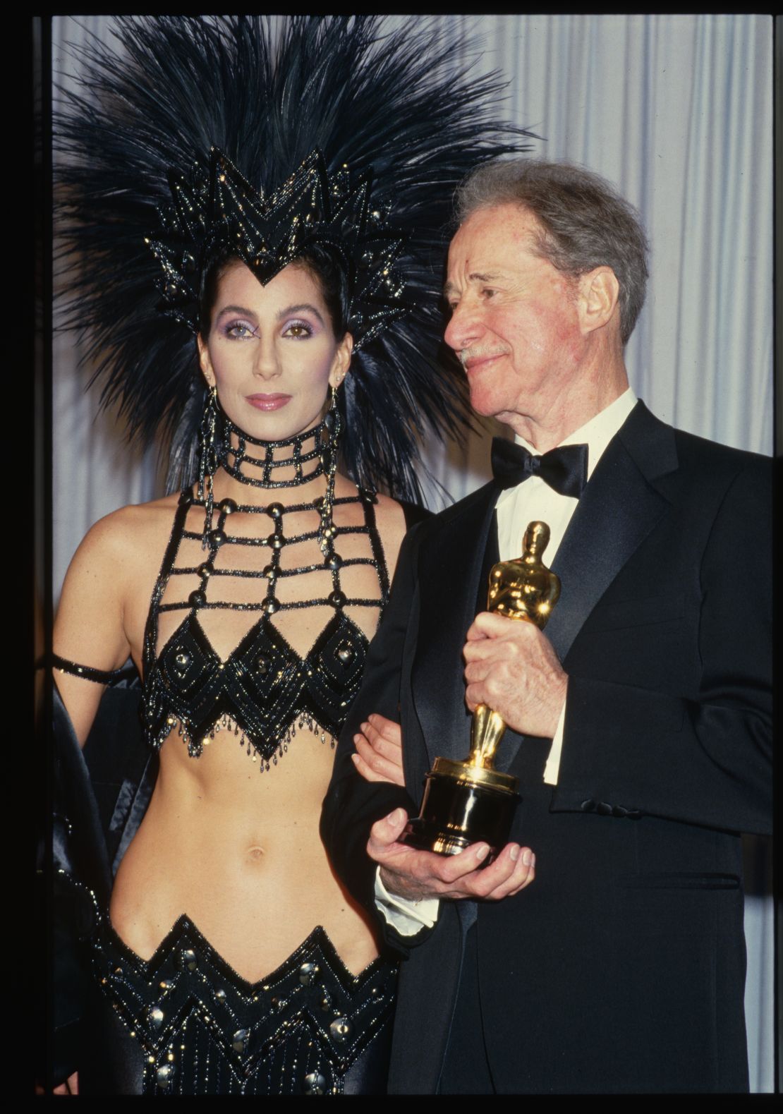 Cher and Don Ameche at the 1986 Oscar Awards.