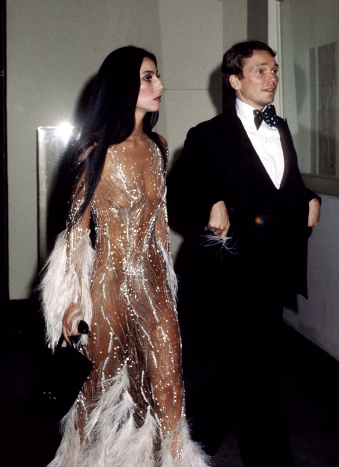 Cher and Bob Mackie at the 1987 Met Gala.