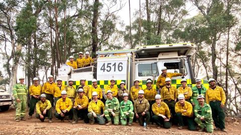 Twenty firefighters from California spent a month in Australia working with the Victoria Rural Fire Service.