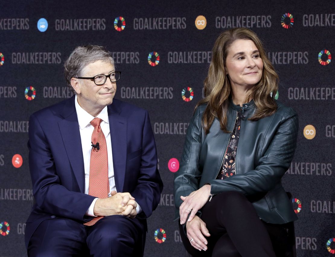 Bill Gates and Melinda Gates at an event in New York in 2018.