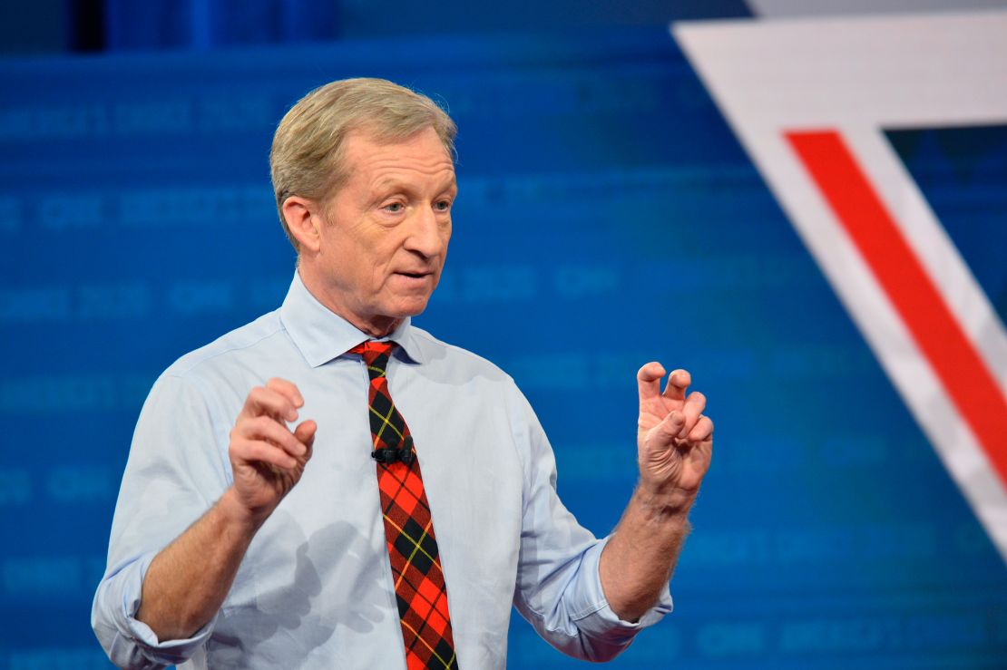 CNN Democratic Presidential Town Hall with Businessman Tom Steyer Moderated by CNN's Dana Bash 
St. Anselm
Manchester, New Hampshire 
February 2020 