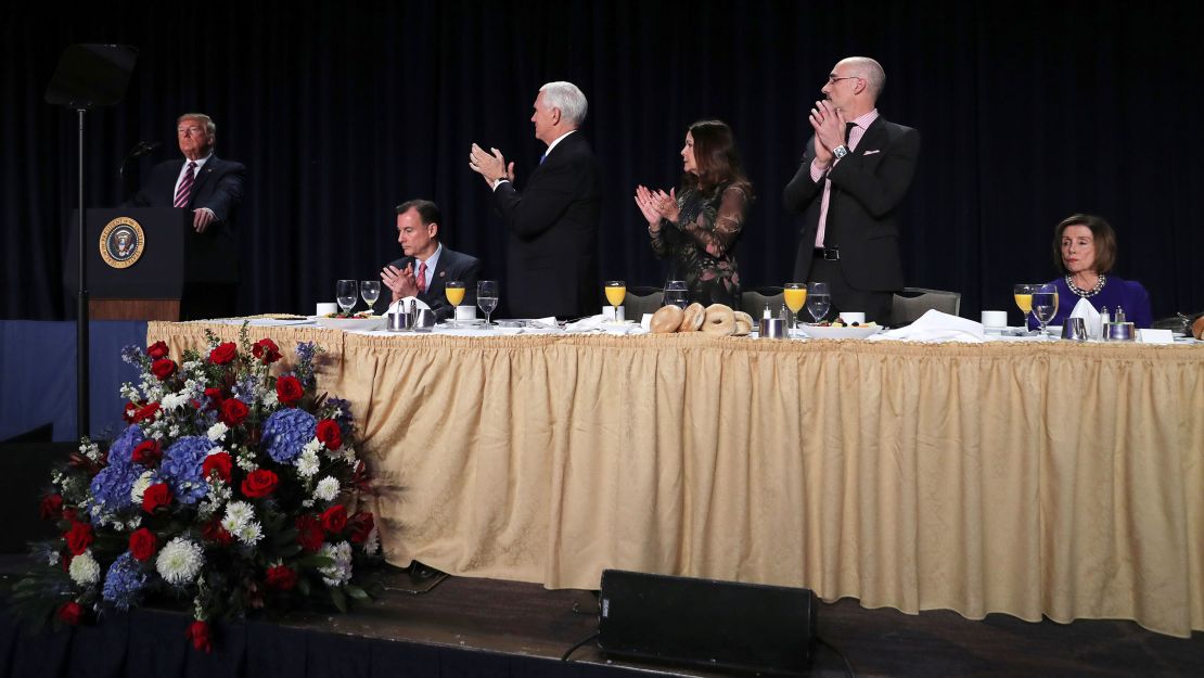 Trump Slams Democrats And Romney At Prayer Breakfast As Pelosi Looks On Cnn Politics 0573