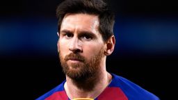 BARCELONA, SPAIN - JANUARY 30: Lionel Messi of FC Barcelona looks on during the Copa del Rey Round of 16 match between FC Barcelona and CD Leganes at Camp Nou on January 30, 2020 in Barcelona, Spain. (Photo by Alex Caparros/Getty Images)