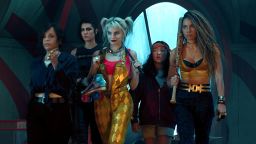 Rosie Perez as Renee Montoya, Mary Elizabeth Winstead as Huntress, Margot Robbie as Harley Quinn, Ella Jay Basco as Cassandra Cain and Jurnee Smollett-Bell as Black Canary in "Birds Of Prey (And the Fantabulous Emancipation Of One Harley Quinn)," a Warner Bros. Pictures release.