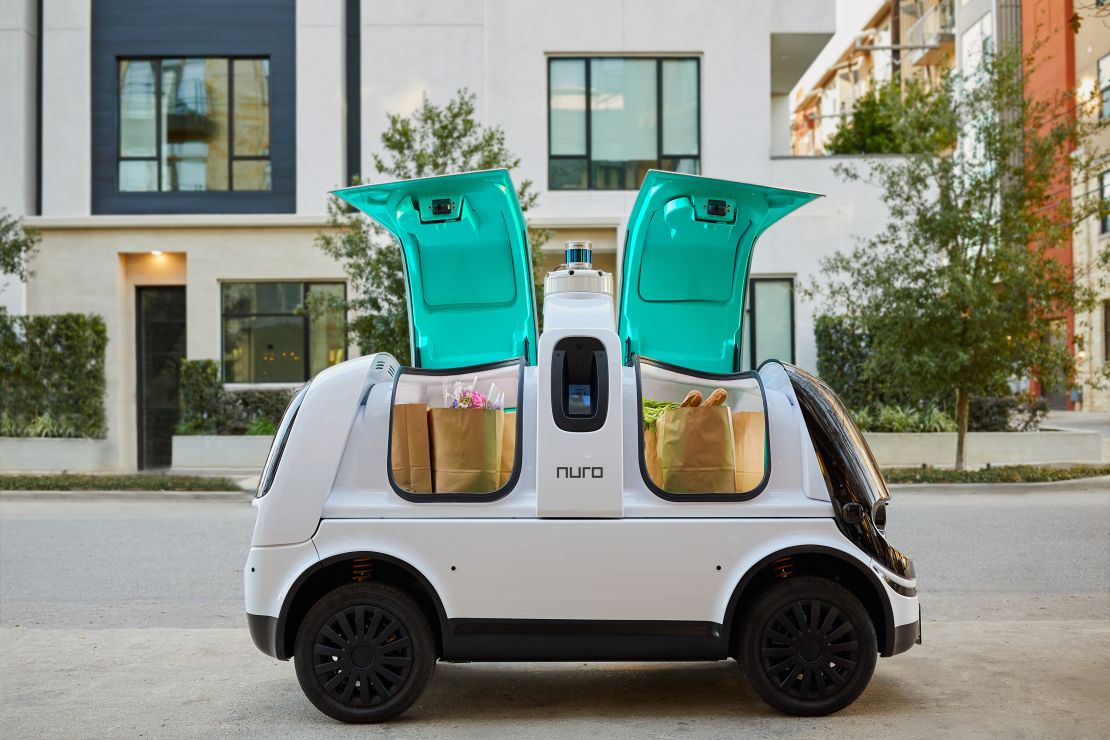 Nuro said the R2 will begin delivering pizza and groceries in Houston this year.